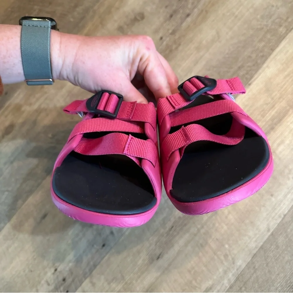 Chaco Chillos Kids Fuchsia Pink Beach Slides